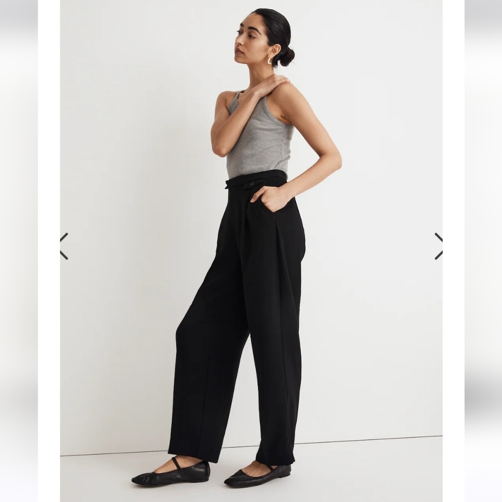 The Rosedale High-Rise Straight Pant in Crepe Trousers sz. 12